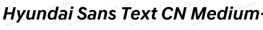 Hyundai Sans Text CN Medium字体转换